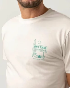 Rhythm Mens Wanderer SS T-Shirt - White -UK Surfing Equipment Sales Store 0123m pt01 wanderer ss t shirt white 2