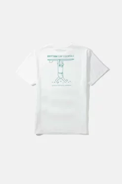 Rhythm Mens Wanderer SS T-Shirt - White -UK Surfing Equipment Sales Store 0123m pt01 wanderer ss t shirt white 2 600x