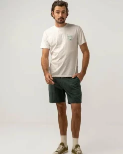 Rhythm Mens Wanderer SS T-Shirt - White -UK Surfing Equipment Sales Store 0123m pt01 wanderer ss t shirt white 4 600x