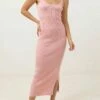 Rhythm Capri Knit Womens Mini Dress - Pink Salt