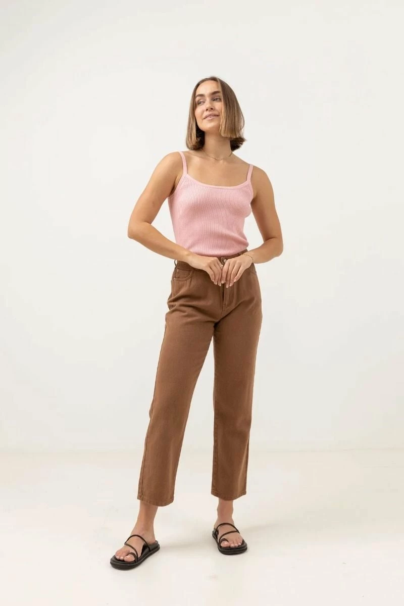 Rhythm Yumi Knit Womens Top - Pink Salt 4 Rhythm Yumi Knit Womens Top - Pink Salt - Image 4