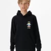 Rip Curl Search Icon Boys Hoodie - Black