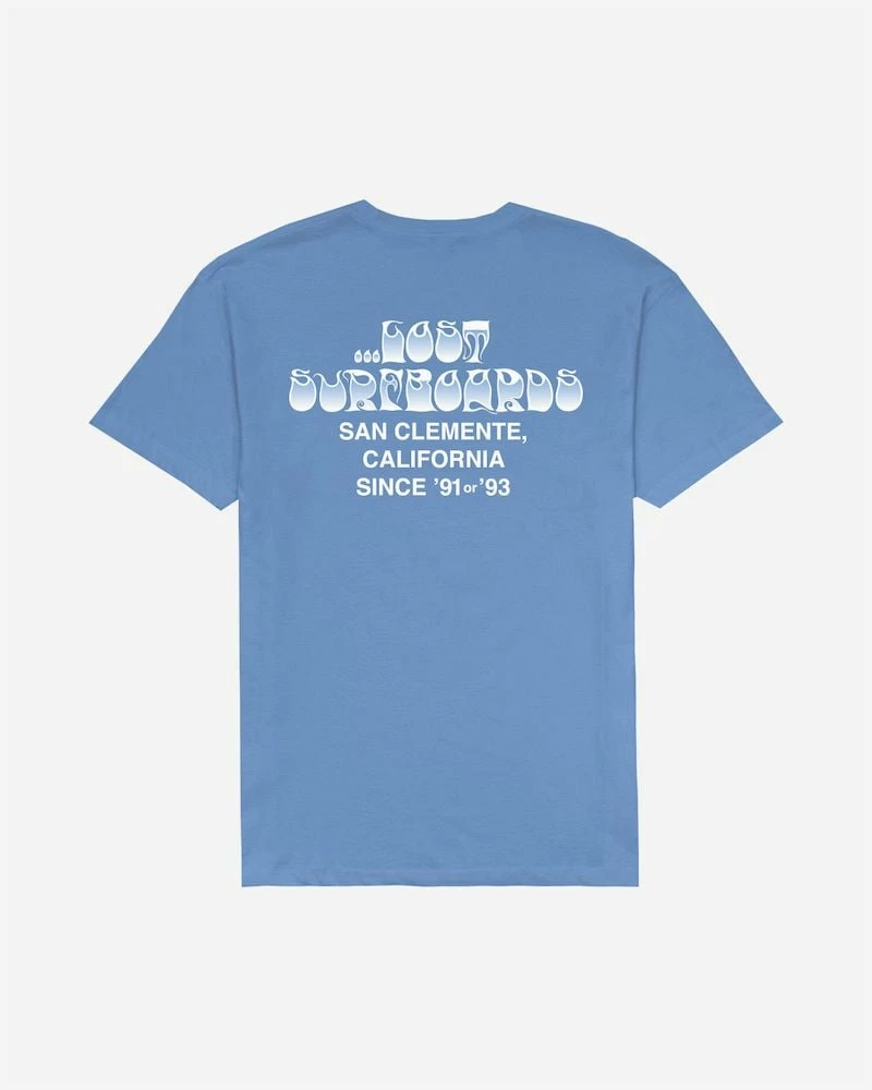 Lost Posted Tee - Coastal Blue 2 Lost Posted Tee - Coastal Blue - Image 2