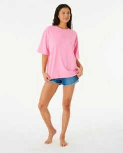 Rip Curl Balance Heritage Womens Tee - Light Pink -UK Surfing Equipment Sales Store 108058 05fwte 1764 4