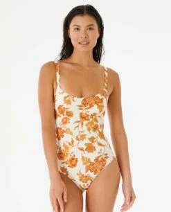 Rip Curl Oceans Together D Cup One Piece Swimsuit - Shell