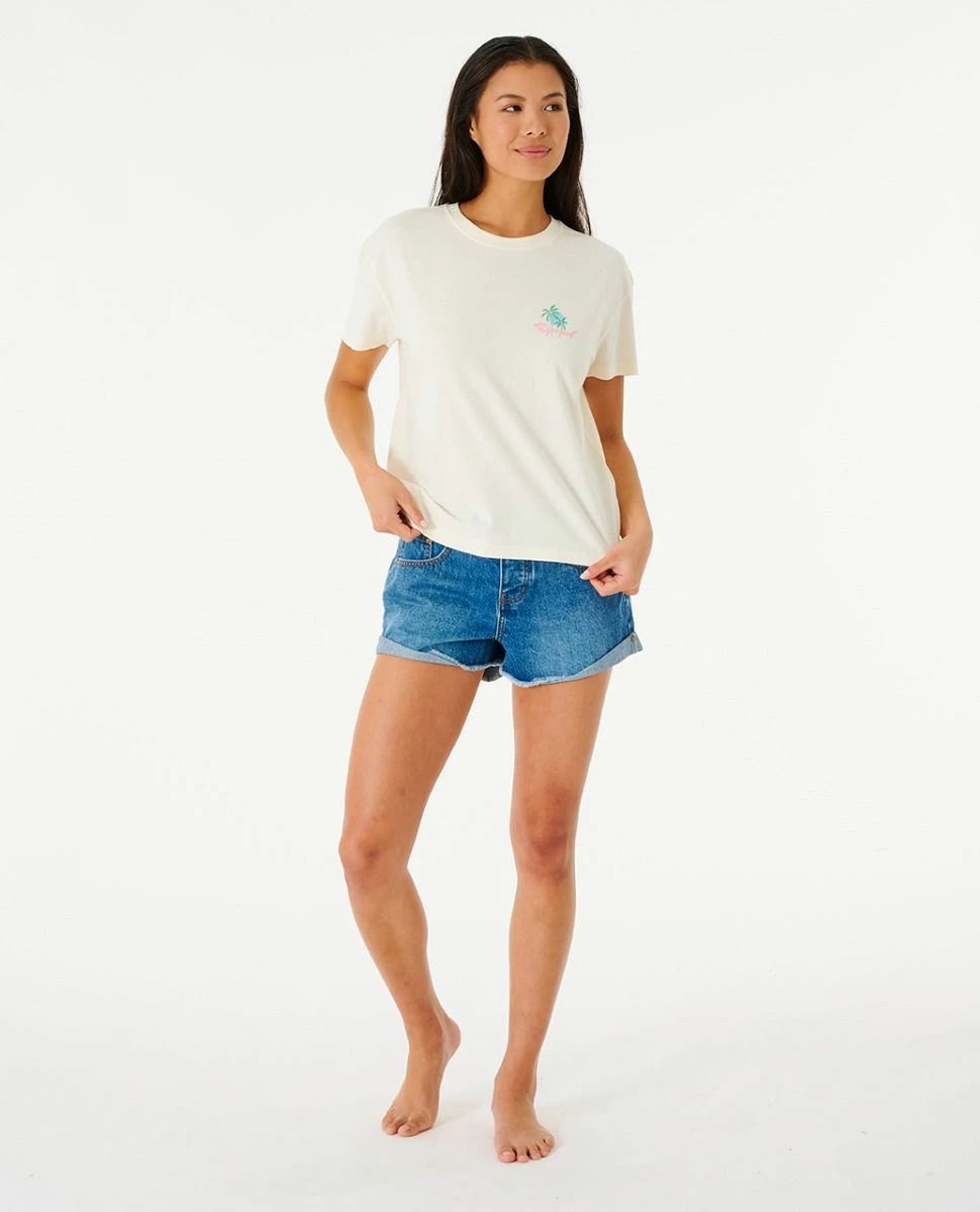 Rip Curl The Tropics Relaxed Tee - Bone 4 Rip Curl The Tropics Relaxed Tee - Bone - Image 4