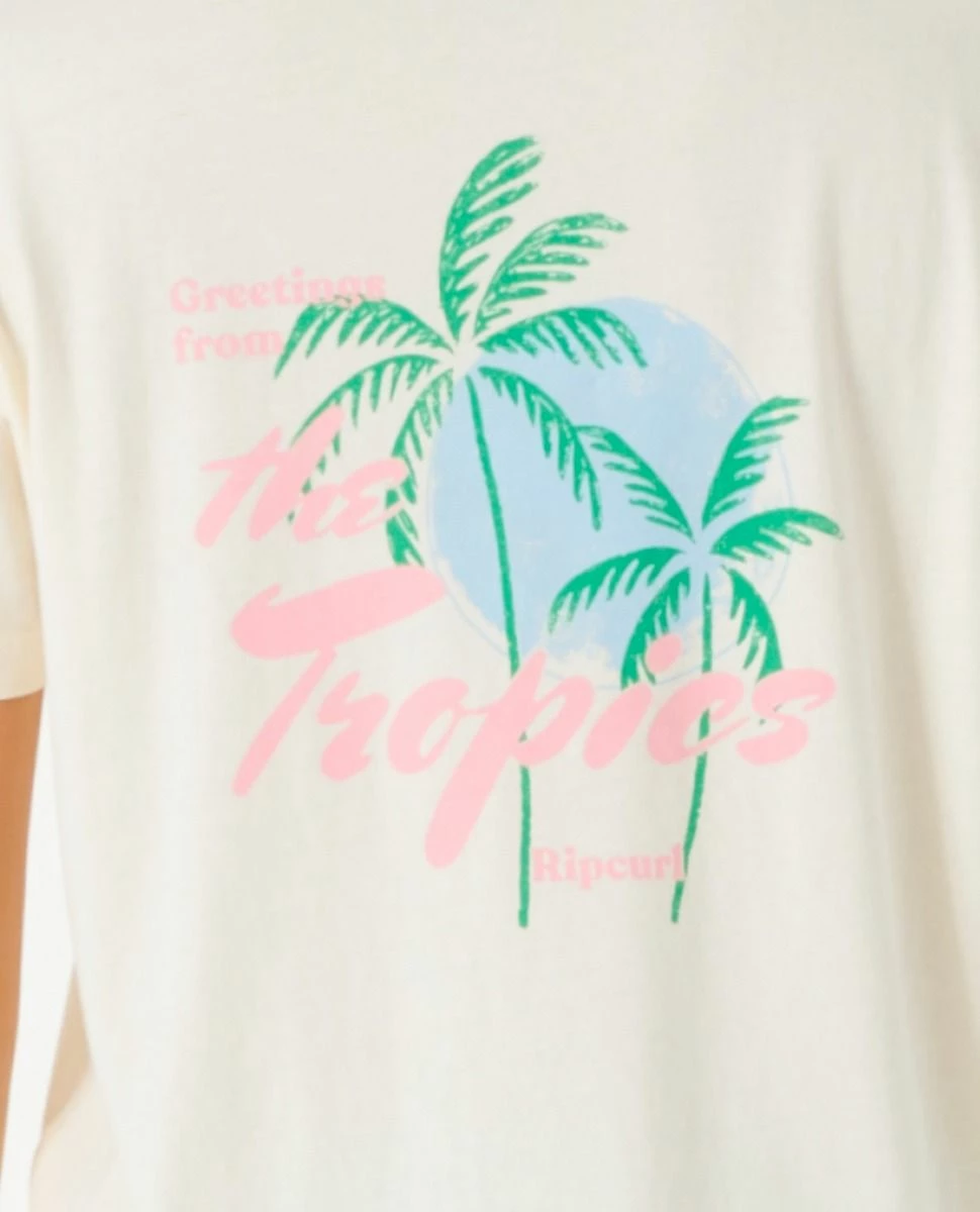 Rip Curl The Tropics Relaxed Tee - Bone 5 Rip Curl The Tropics Relaxed Tee - Bone - Image 5