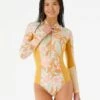 Rip Curl Always Summer UPF50+ One Piece Surfsuit - Gold