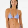 Rip Curl Classic Surf Sliding Triangle Bikini Top - Blue/White