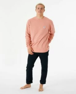 Rip Curl Original Surfers Mens Crew Jumper - Dusty Rose -UK Surfing Equipment Sales Store 110519 01hmfl 0577 4