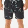 Rip Curl Party Pack 16" Volley Boardshorts - Washed Black