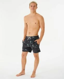 Rip Curl Party Pack 16" Volley Boardshorts - Washed Black -UK Surfing Equipment Sales Store 111024 03embo 8264 4