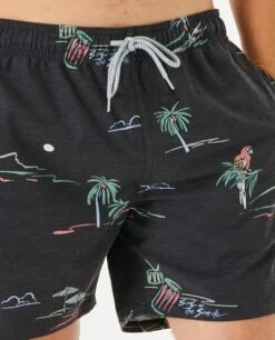 Rip Curl Party Pack 16" Volley Boardshorts - Washed Black -UK Surfing Equipment Sales Store 111025 03embo 8264 5