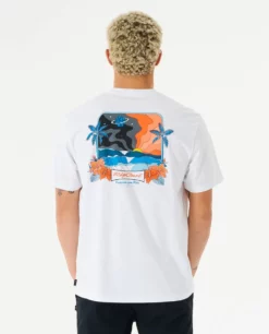 Rip Curl Postcards 2nd Reef Tee - White -UK Surfing Equipment Sales Store 111184 03rmte 1000 3
