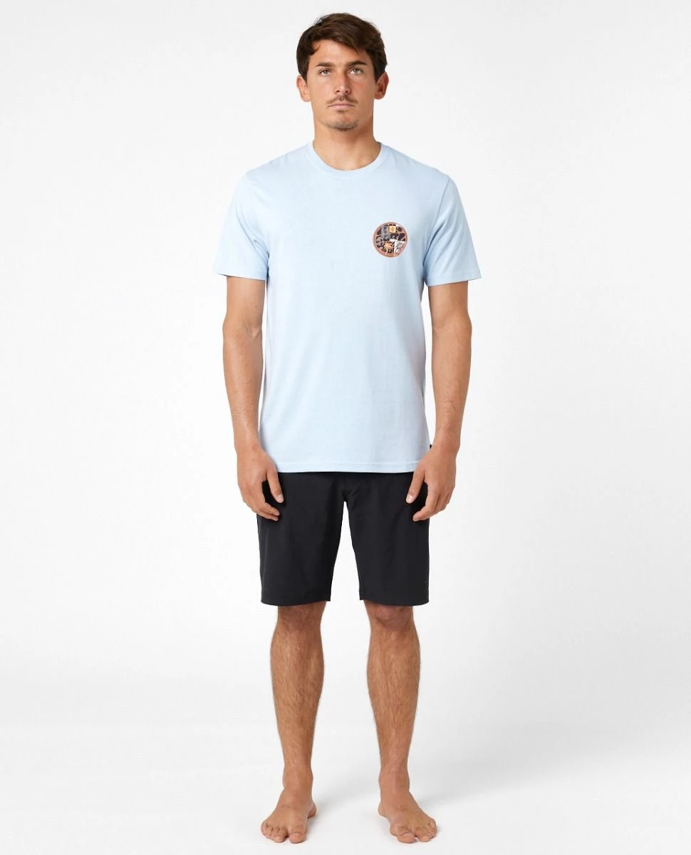Rip Curl Passage Mens Short Sleeve Tee - Yucca Blue 5 Rip Curl Passage Mens Short Sleeve Tee - Yucca Blue - Image 5
