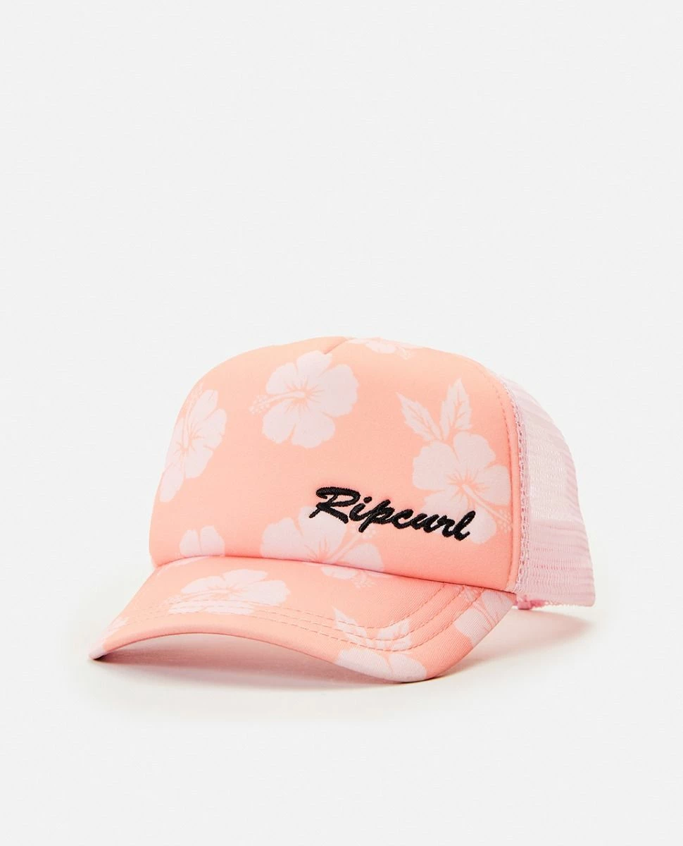 Rip Curl Desert Wave Girls Trucker Hat - Peach Pearl 1 Rip Curl Desert Wave Girls Trucker Hat - Peach Pearl