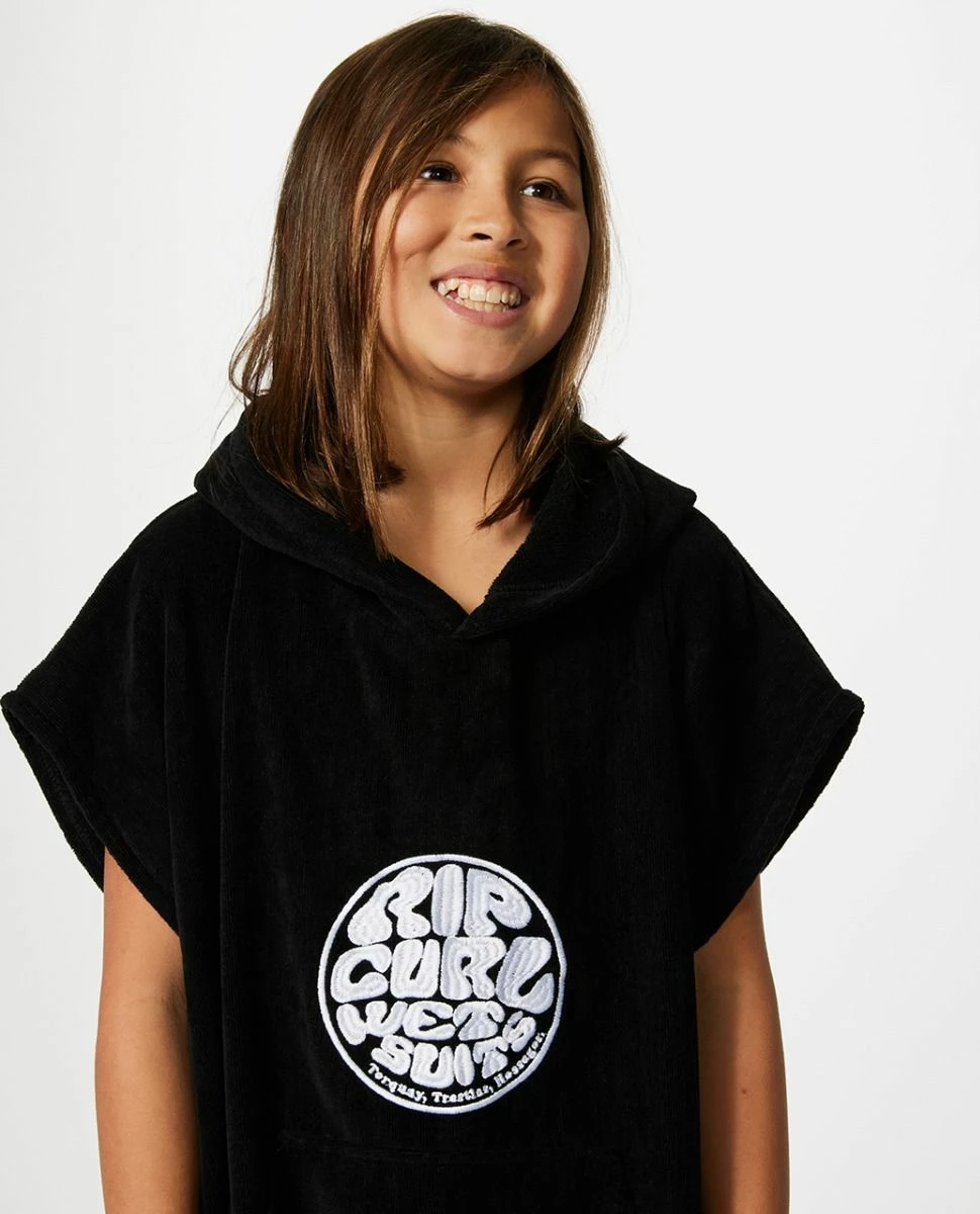 Rip Curl Icons Hooded Boys Poncho Towel - Back 3 Rip Curl Icons Hooded Boys Poncho Towel - Back - Image 3