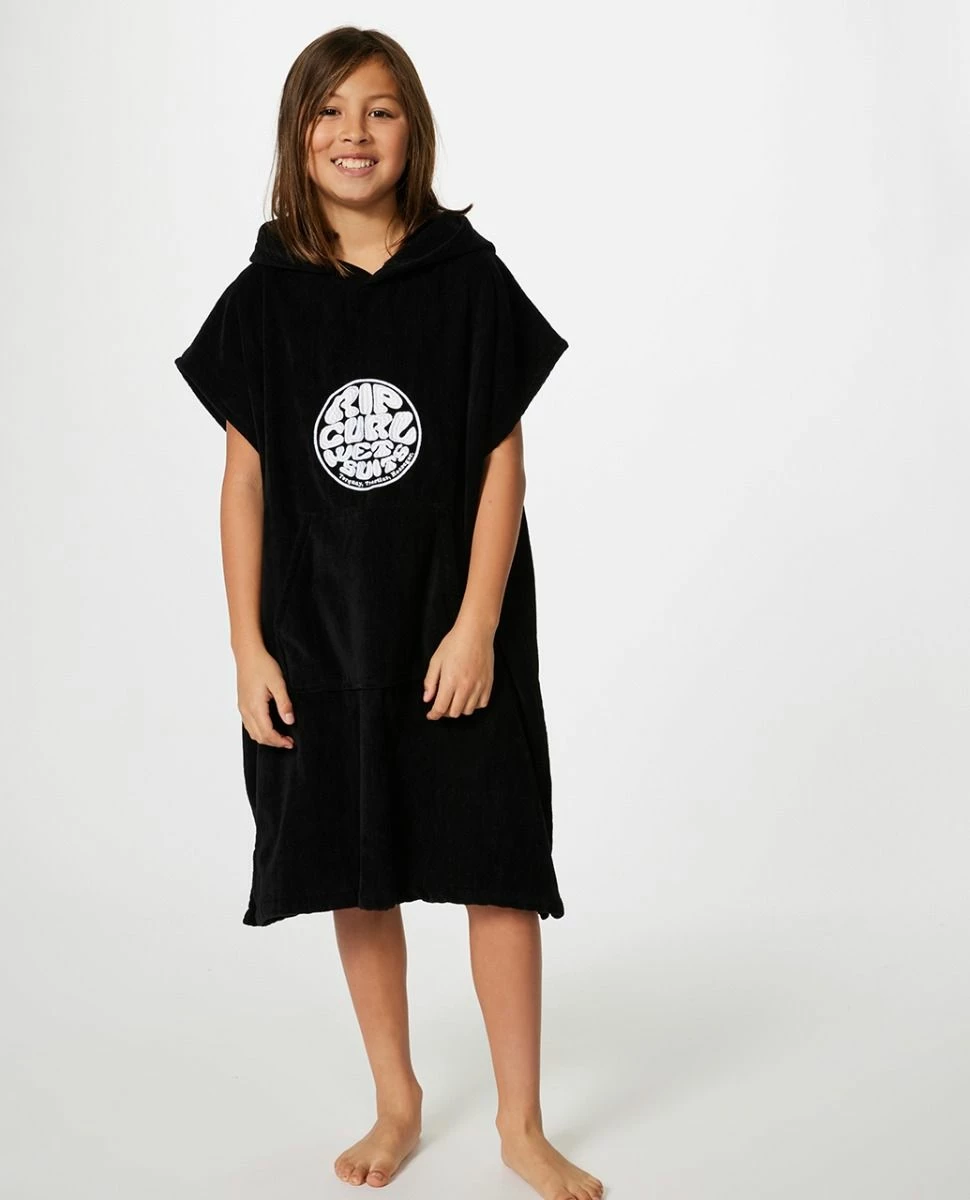 Rip Curl Icons Hooded Boys Poncho Towel - Back 1 Rip Curl Icons Hooded Boys Poncho Towel - Back