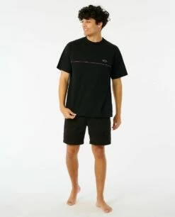 Rip Curl Archive Piping Mens T-Shirt - Black -UK Surfing Equipment Sales Store 116866 06rmte 0090 4