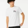 Rip Curl Pacific Rinse Boo Mens Tee - Optical White