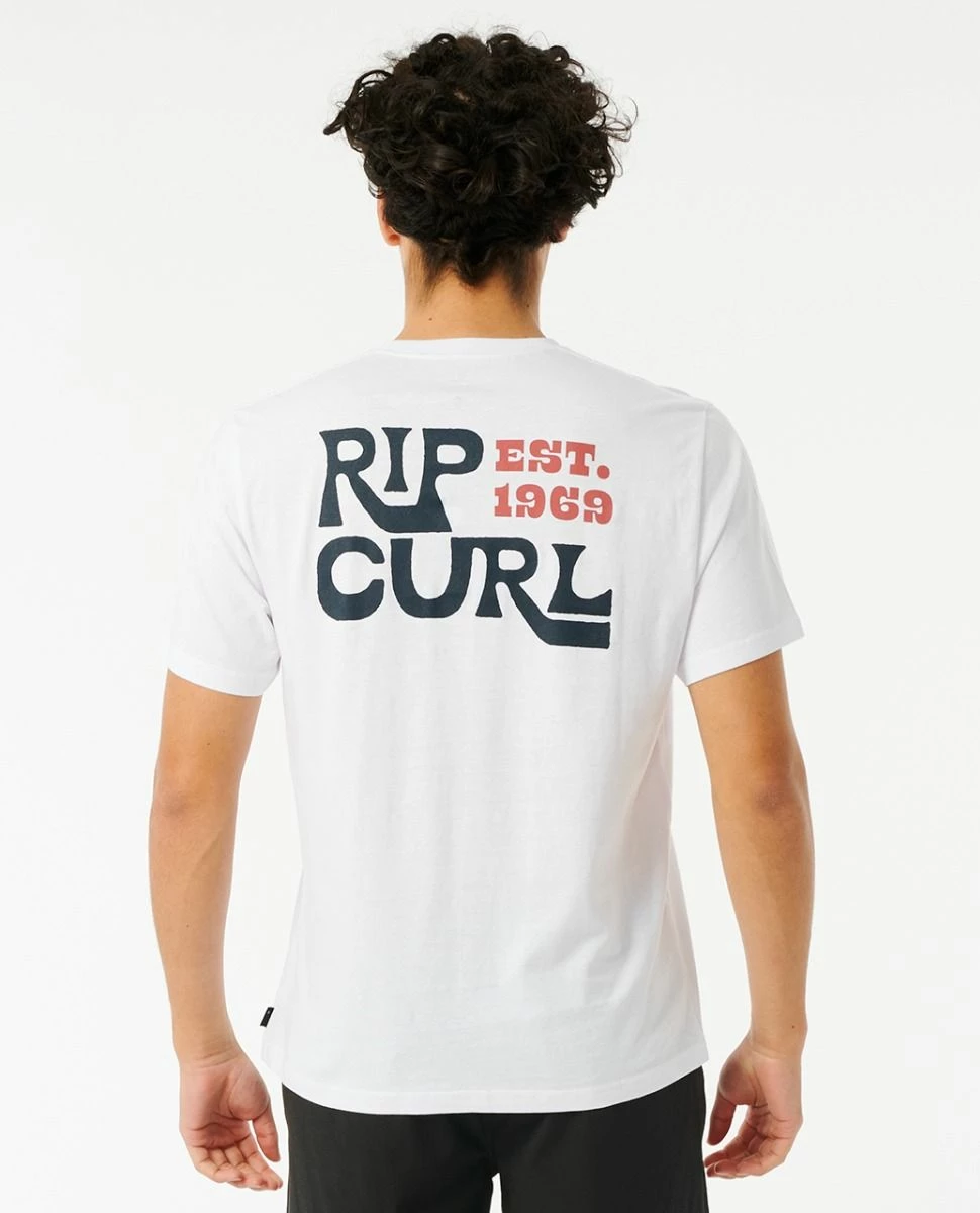 Rip Curl Pacific Rinse Boo Mens Tee - Optical White 2 Rip Curl Pacific Rinse Boo Mens Tee - Optical White - Image 2