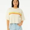 Rip Curl Eventide Heritage Womens Crop Tee - Bone