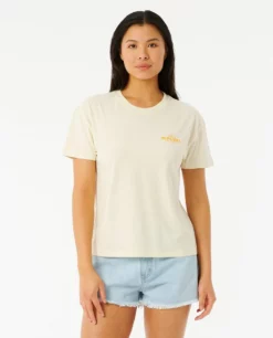 Rip Curl Searching For Sun Relaxed Womens Tee - Bone