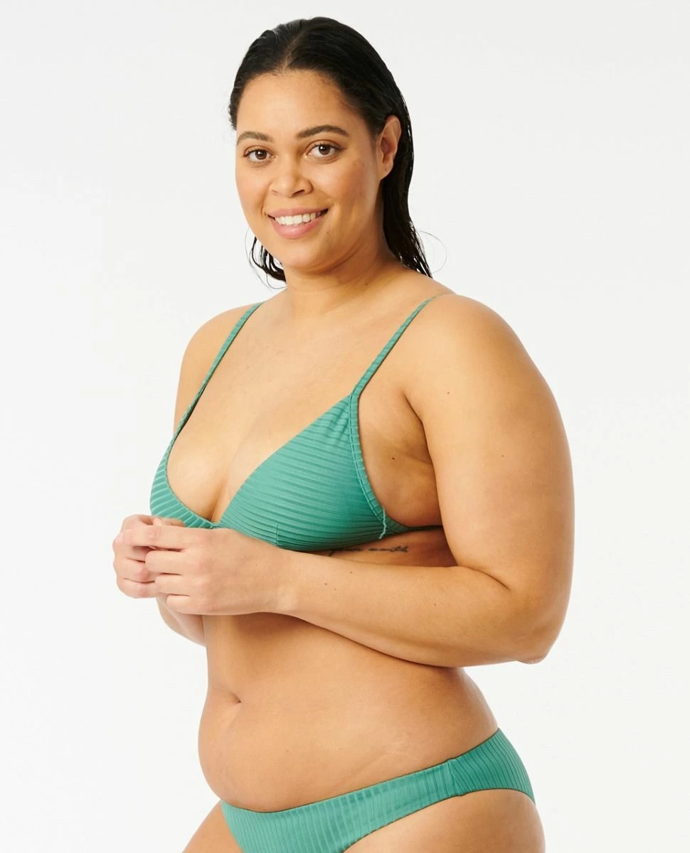 Rip Curl Premium Surf Banded Fixed Triangle Bikini Top - Teal 8 Rip Curl Premium Surf Banded Fixed Triangle Bikini Top - Teal - Image 8