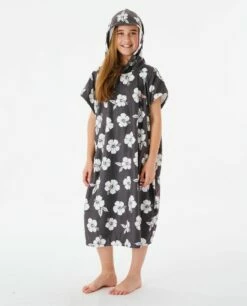 Rip Curl Desert Waves Girls Hooded Towel Poncho - Black/White 8 Rip Curl Desert Waves Girls Hooded Towel Poncho - Black/White -UK Surfing Equipment Sales Store 128006 007gto 0431 4