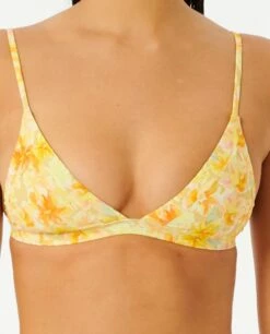 Rip Curl Summer Rain Womens Fixed Triangle Bikini Top - Straw -UK Surfing Equipment Sales Store 144899 07rwsw 0035 5