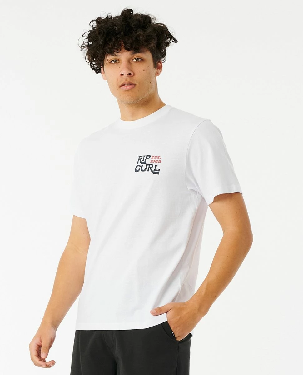 Rip Curl Pacific Rinse Boo Mens Tee - Optical White 3 Rip Curl Pacific Rinse Boo Mens Tee - Optical White - Image 3