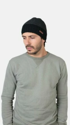 David Barts Mens Beanie - Black
