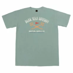 Dark Seas Upright Pigment T-Shirt - Frosty Green