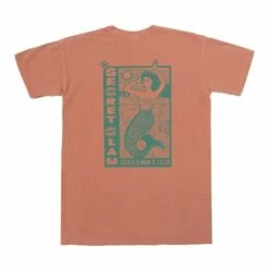 Dark Seas Secrets Pigment Men's T-Shirt - Sunset Coral
