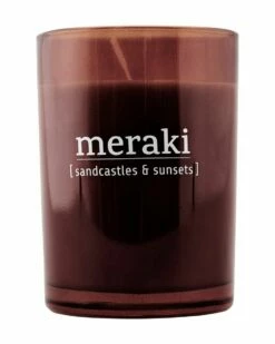 Meraki Sandcastles And Sunsets 35 Hour Scented Candle - Brown