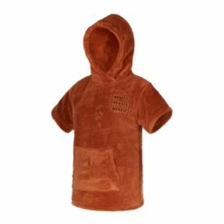 Mystic Teddy Kids Changing Poncho - Rusty Red