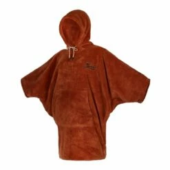 Mystic Teddy Womens Poncho - Rusty Red