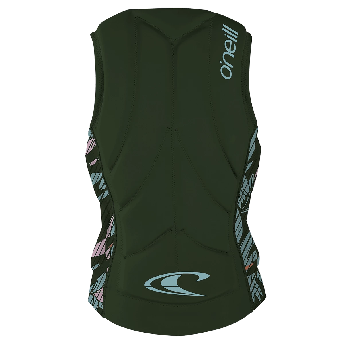 O'Neill Slasher Comp Womens Impact Vest - Dark Olive/ Baylen 2 O'Neill Slasher Comp Womens Impact Vest - Dark Olive/ Baylen - Image 2