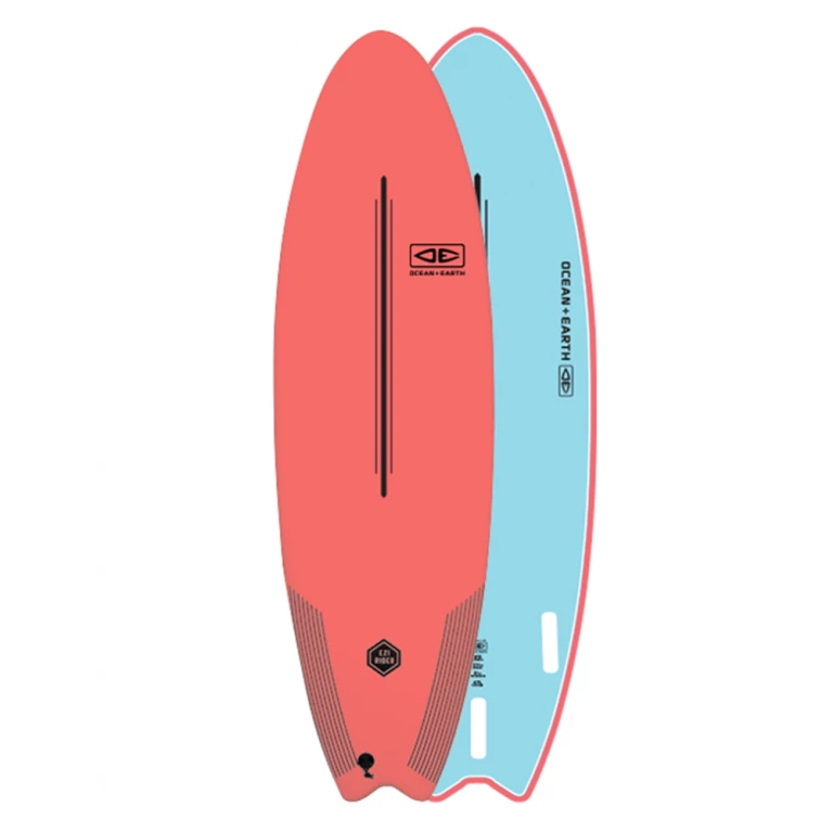 Ocean And Earth Ezi Rider 6'0" Softboard - Coral 1 Ocean And Earth Ezi Rider 6'0" Softboard - Coral