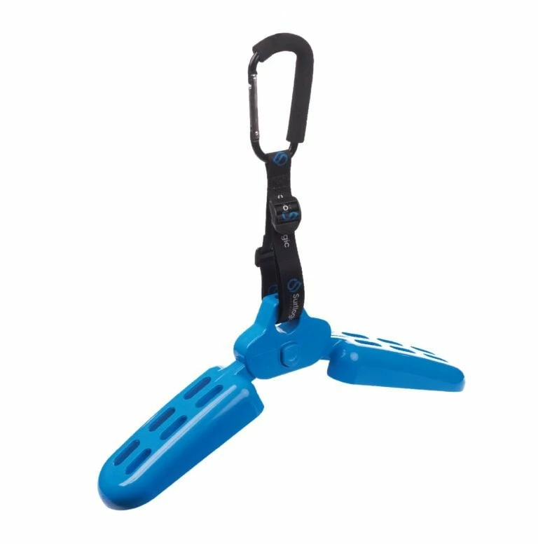 Surflogic Profold Strap System Wetsuit Hanger - Black/Blue 1 Surflogic Profold Strap System Wetsuit Hanger - Black/Blue