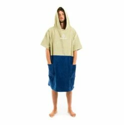 Surflogic Poncho Changing Towel - Khaki / Navy