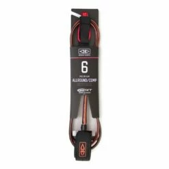 Ocean And Earth One-Xt Premium 6ft All Round Surf Leash - Coral