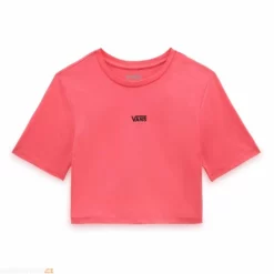 Vans Flying V Crop Crew Sport Womens Tee - Calypso Coral