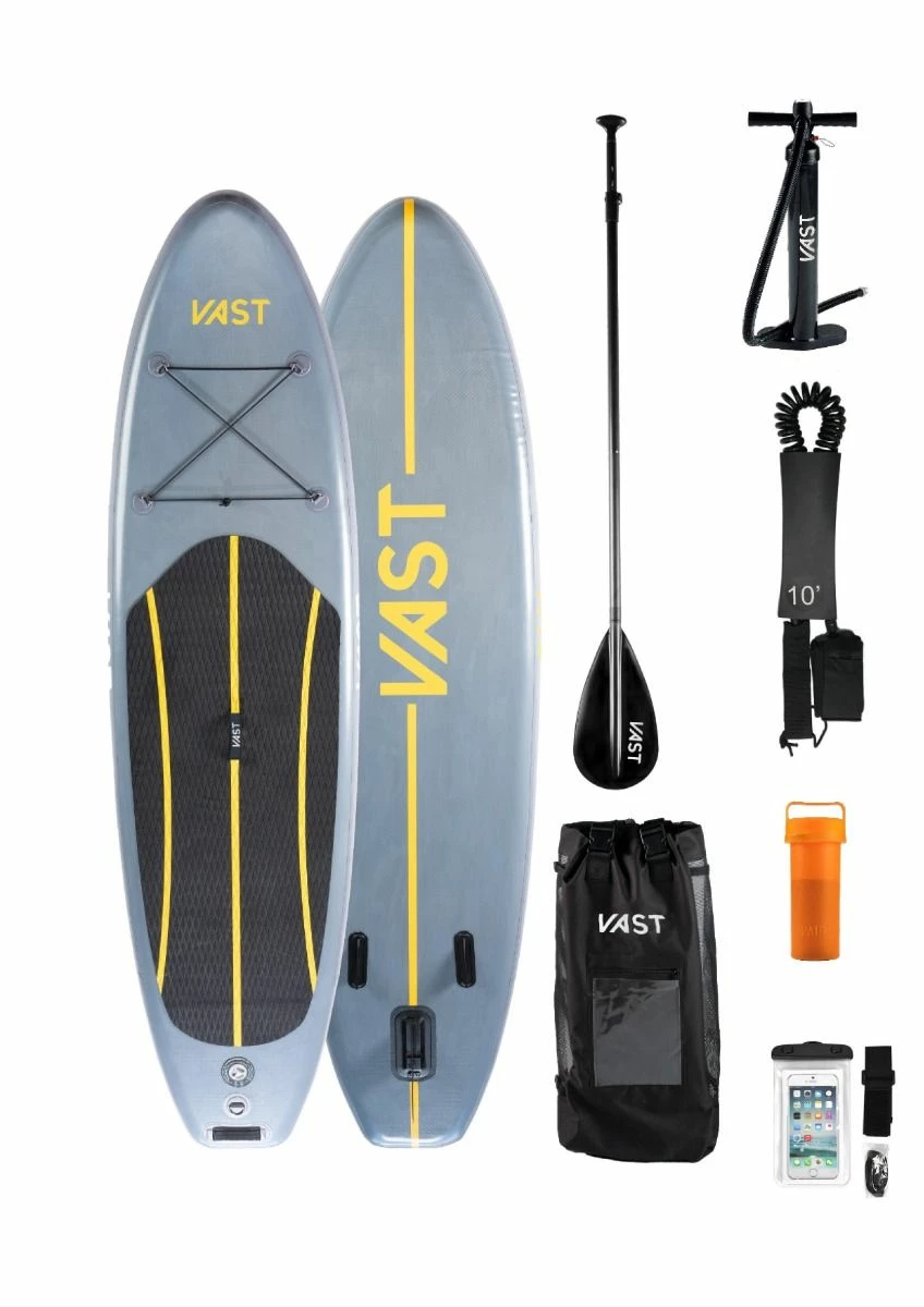 Vast 10'6" Aurora Allround ISUP Package - Grey/Yellow 1 Vast 10'6" Aurora Allround ISUP Package - Grey/Yellow