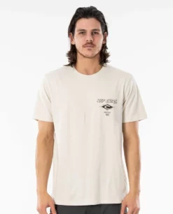 Rip Curl Fadeout Essential T-Shirt In Bone