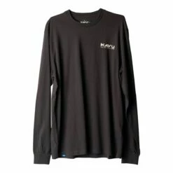 Kavu Long Sleeve Etch Art T-Shirt - Black Licorice
