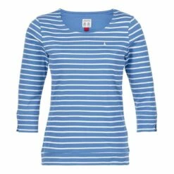Musto Marina Womens Stripe Marina Stripe Tee - Blue