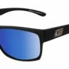 Dirty Dog Furnace Polarised Sunglasses - Satin Black/Blue Fusion Mirror