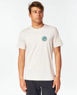 Rip Curl Mens Arty Tee - Dusty Rose