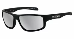 Dirty Dog Quantum Polarised Sunglasses - Satin Black/Silver Mirror